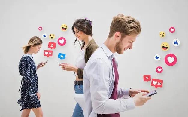 People addicted to social media