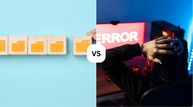 A split-screen comparison showing High-Speed Hosting vs. Cheap Hosting in Orlando, FL.